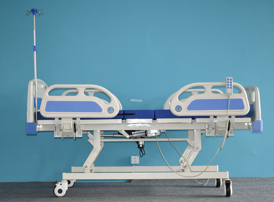 3ฟังก์ชัน คู่มือ โรงพยาบาล เตียงด้วยด้านเตียงพับ ABS หัว / เท้า