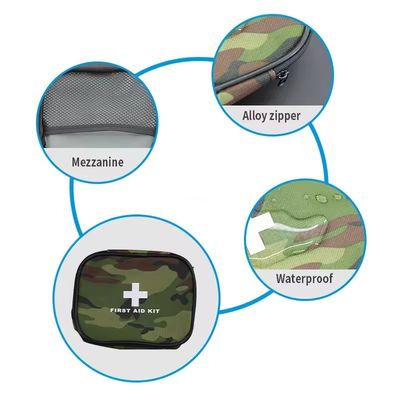 กล่องปิดตัว กล่องช่วยเหลือครั้งแรกขนาดใหญ่ กล่องรักษาชีวิตในป่าทุ่ง