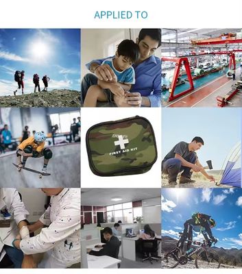 กล่องปิดตัว กล่องช่วยเหลือครั้งแรกขนาดใหญ่ กล่องรักษาชีวิตในป่าทุ่ง