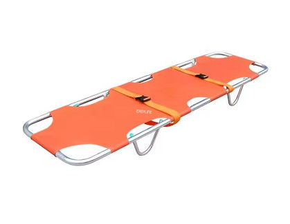 อลูมิเนียมสกัดพับ stretcher สินค้าทางการแพทย์ฉุกเฉิน ไม่พับ stretcher 187cm 18 Cm