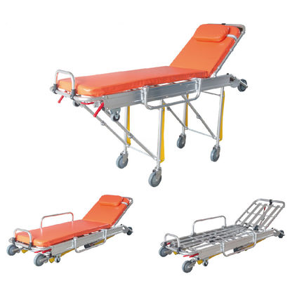 ผู้ผลิต รถพยาบาลอัตโนมัติพับ stretcher รถกระบะเตียงถ่ายผู้ป่วย
