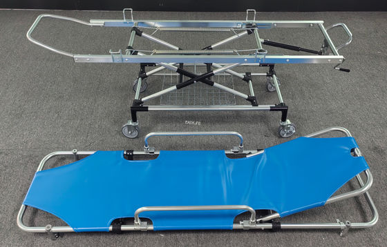 อลูมิเนียมสลัด รถอนส่งผู้ป่วยหนัง PU รถอนส่งผู้ป่วย