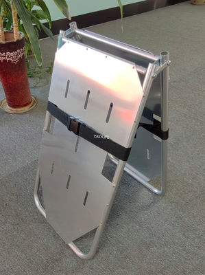 แผ่นเหล็กอัลลูมิเนียม แข็งแกร่ง แข็งแกร่ง 2 ฝา สําหรับการถ่ายทอดผู้ป่วย น้ําหนักเบา สะดวกต่อการแบก