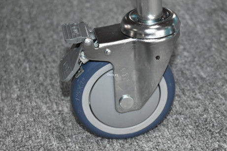 เปลหามฉุกเฉินอลูมิเนียมอัลลอยด์แบบพับได้ ขอบกว้าง ตำแหน่งต่ำ รถเข็นกู้ภัย