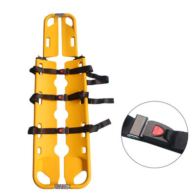 การขนผู้ป่วยโดยไม่ใช้ความพยายาม โดยใช้สเตรเกอร์สกู๊ปพับได้สําหรับรถกู้ภัย