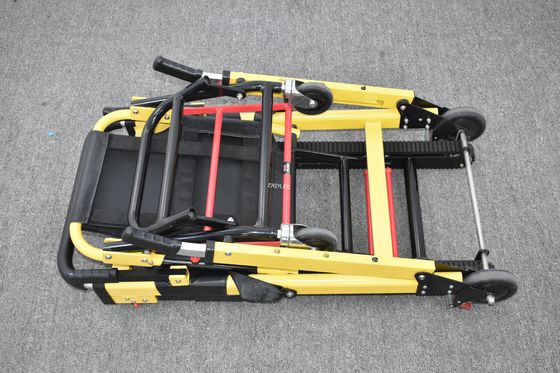 อัลลูมิเนียมสลัด คราวมือชนิดบันได stretcher พับเบาสําหรับการโอนผู้ป่วยโรงพยาบาล