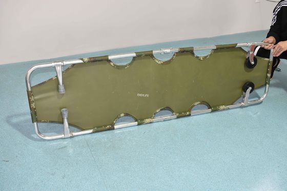 รถเข็นผู้ป่วยฉุกเฉินสำหรับเคลื่อนย้ายผู้ป่วยฉุกเฉินขนาด 46 ซม. ล้อขนาดเล็ก