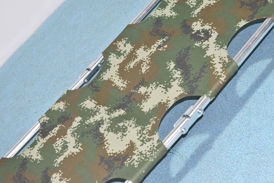 เปลแพทย์พับได้ 46 X 48 X14 ซม. อลูมิเนียมอัลลอยด์สีเขียวทหาร 7kg