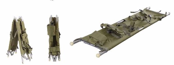 อลูมิเนียมอัลลอยด์พับทางการแพทย์เปล 200 X 46 X 16 ซม. สำหรับรถพยาบาล 9 Kg