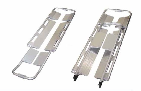 210 × 44 × 6 ซม. พับ Scoop Stretcher Hospital Manual Power Adjustable Alloy