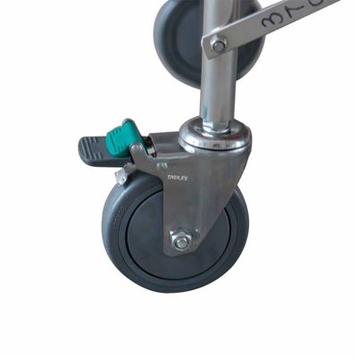 H500mm ทนทานอลูมิเนียมอัลลอยด์รถพยาบาลเตียงเปลผู้ป่วยรถเข็น ODM