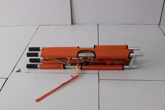 208CM อุปกรณ์การแพทย์แบบพกพารถพยาบาลเปลพับคู่ 4.7KG