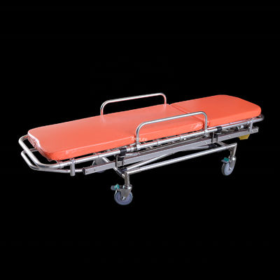 1900MM 35nch Medical Emergency รถเข็นที่ไม่ใช่แม่เหล็กผ่าตัด MRI Compatible Transfer รถพยาบาลเปลหาม
