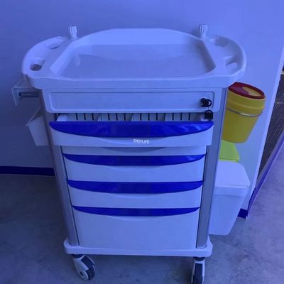 รถเข็นอุปกรณ์ฉุกเฉินที่ทนทานรถเข็นอุปกรณ์รถเข็น 520MM