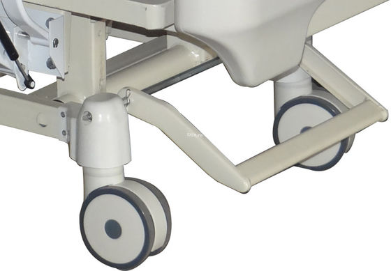 เตียงในโรงพยาบาลไฟฟ้าขนาด 215 มม. พร้อมที่นอนโฟมระดับพรีเมียมและราวจับเต็มตัว