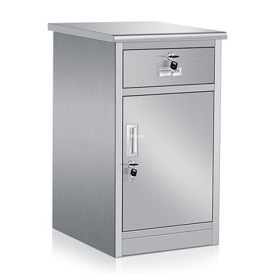 ตู้ข้างเตียงผู้ป่วยในโรงพยาบาล 450 มม. ตู้โต๊ะรับประทานอาหารสีเขียวอ่อน Odm