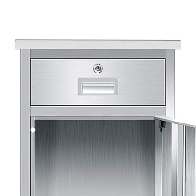 ตู้ข้างเตียงผู้ป่วยในโรงพยาบาล 450 มม. ตู้โต๊ะรับประทานอาหารสีเขียวอ่อน Odm