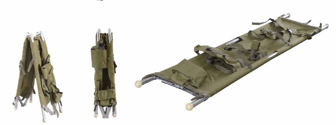 อลูมิเนียมอัลลอยด์พับทางการแพทย์เปล 200 X 46 X 16 ซม. สำหรับรถพยาบาล 9 Kg