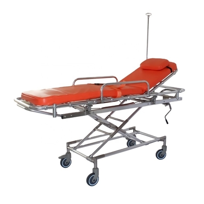 ราคาดี 1900MM 35nch Medical Emergency รถเข็นที่ไม่ใช่แม่เหล็กผ่าตัด MRI Compatible Transfer รถพยาบาลเปลหาม ออนไลน์
